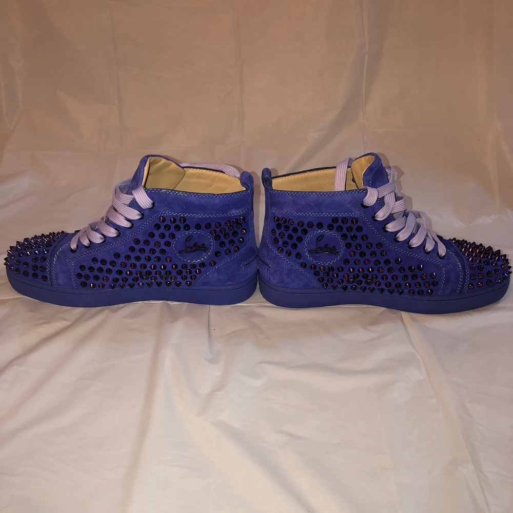 Christian Louboutin Louis Flat Veau Velours/Spikes